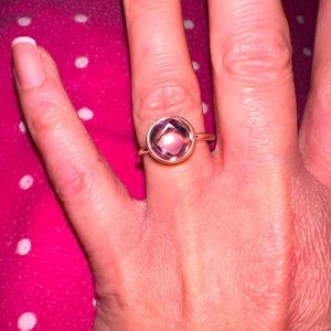 Pandora poetic droplet ring